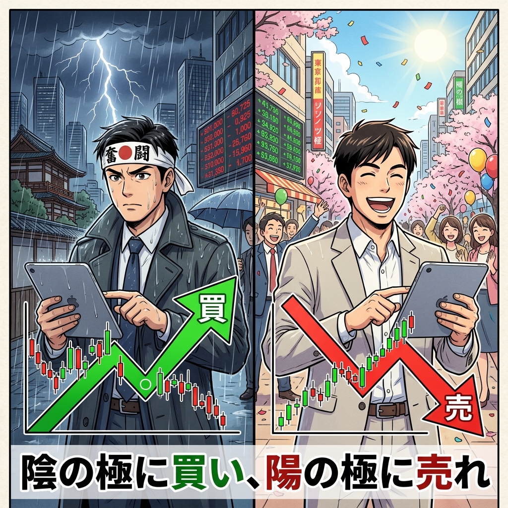 陰の極に買い、陽の極に売れ